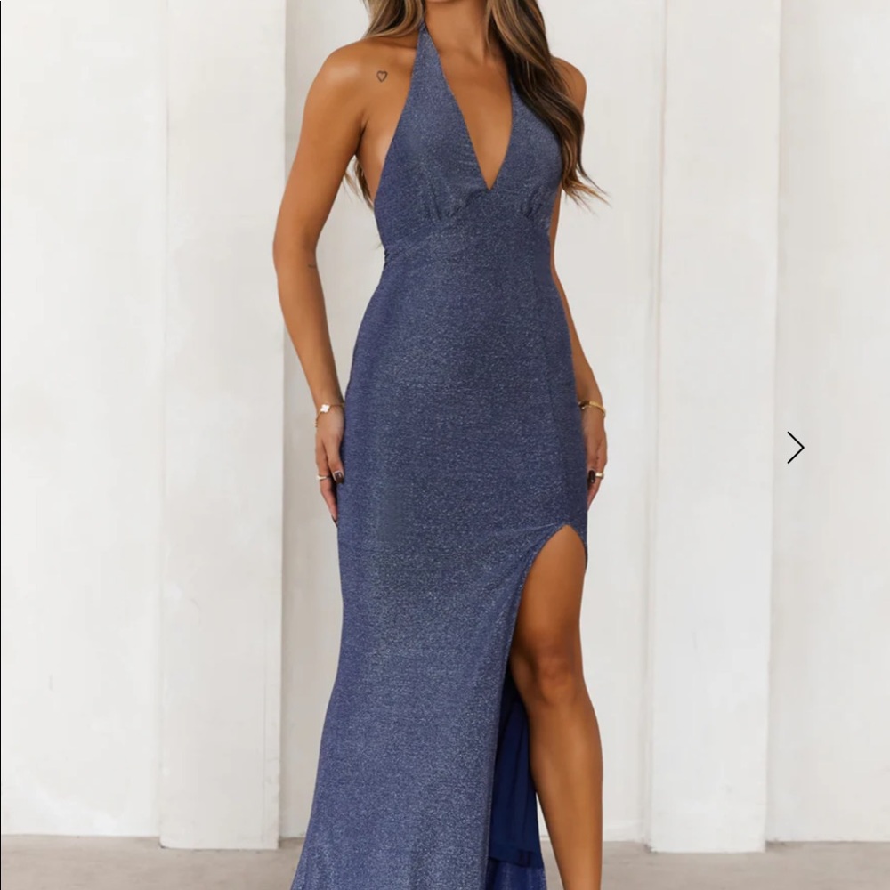 HELLO MOLLY STYLE SPEAKS FIRST HALTER MAXI DRESS
